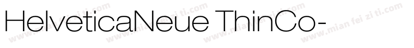 HelveticaNeue ThinCo字体转换